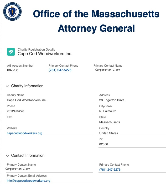 Mass Charity Registration 